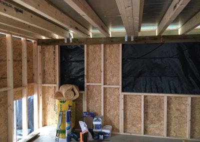 Loft conversion wall installation